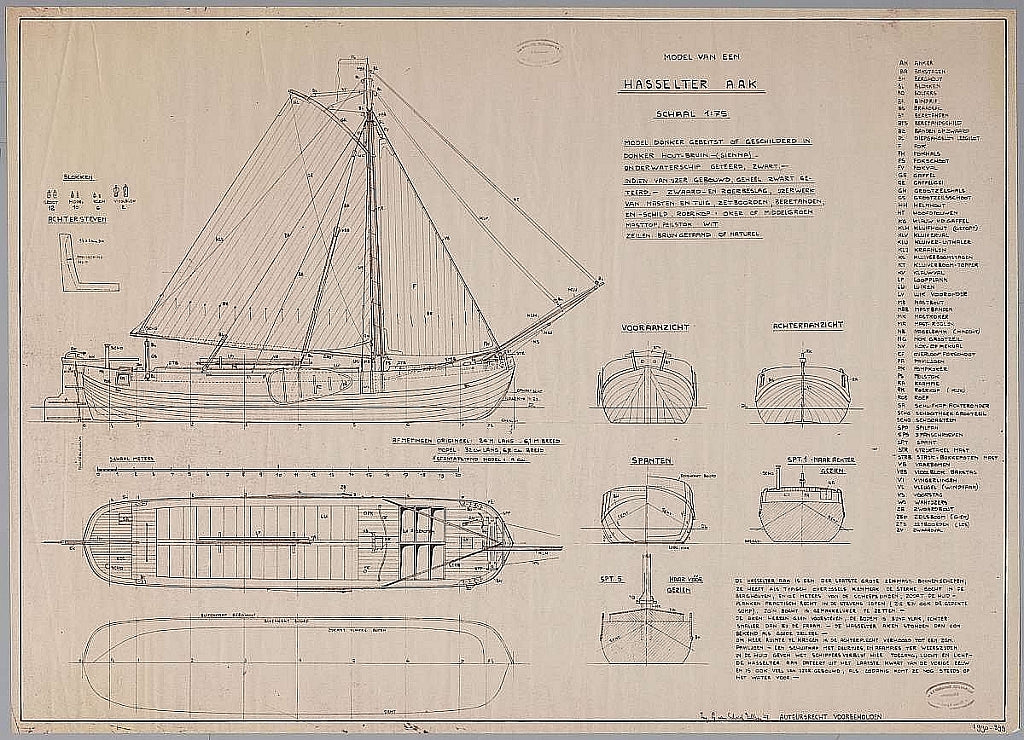 Boeier Hasselter Aak ship model plans