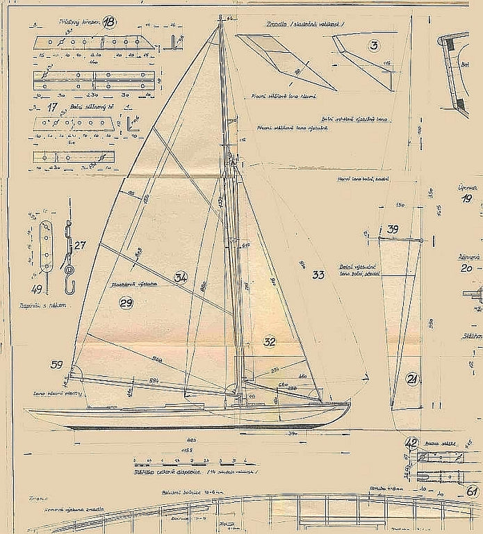 Sailboat Mkm 355 Orel XXc ship model plans