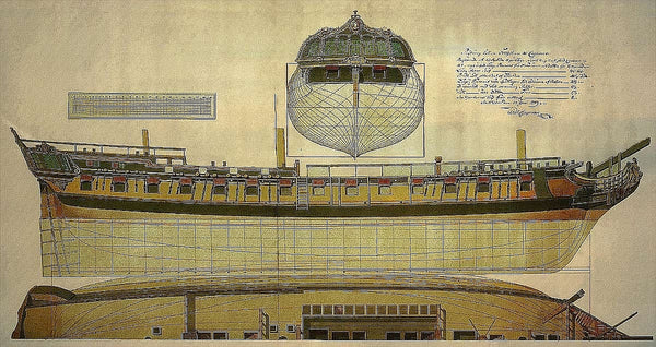 6th Rate Ship Frigate Venus 1783 ship model plans