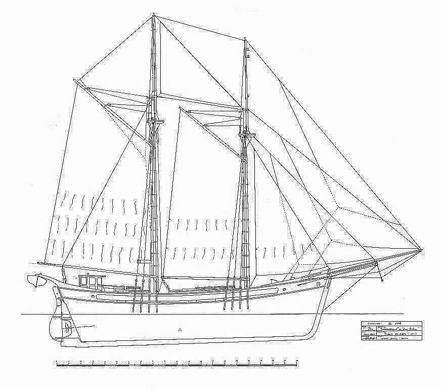 Brig Far Barcelona ship model plans