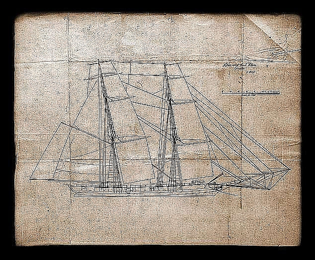 Brig Oneida 1809 ship model plans