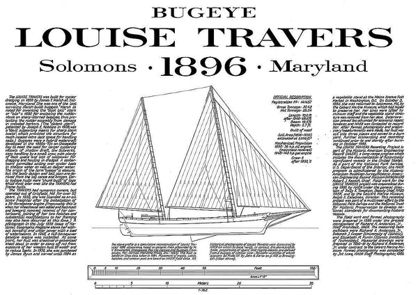 Bugeye Louise Travers ship model plans
