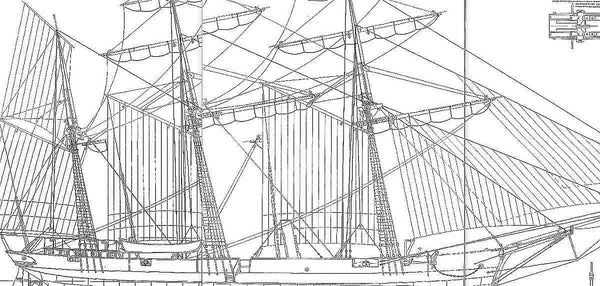 Clipper Oprichnik 1856 ship model plans