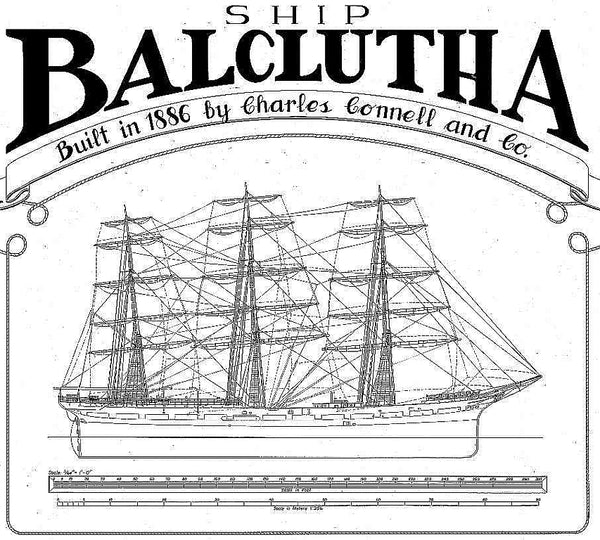 Clipper-Schooner Balclutha – Baltimore ship model plans