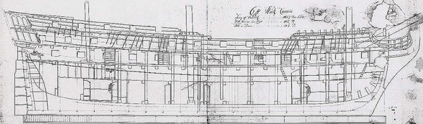 Frigate 68 Canons Dutch ship model plans