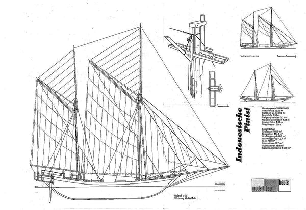 Ketch Phinisi (Indonesian) ship model plans