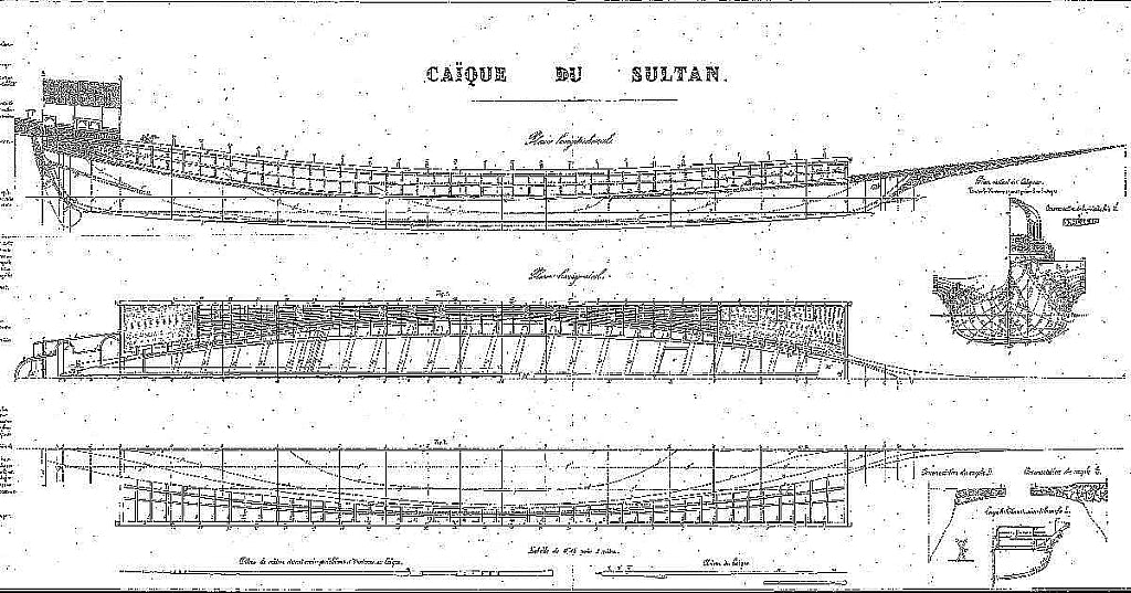 Chaika Imperial Ottoman ship model plans