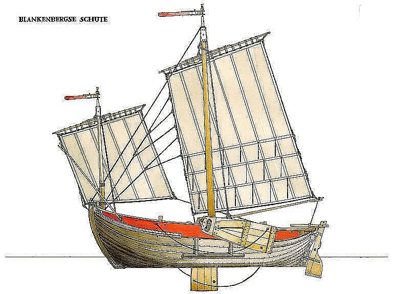 Schute Blankenbergse ship model plans