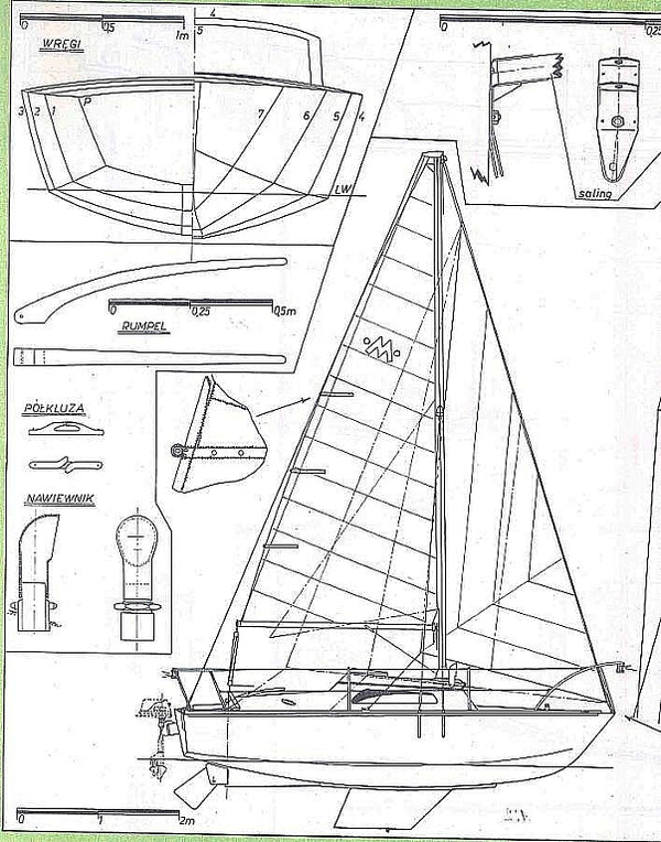 Yacht Mis XXc ship model plans