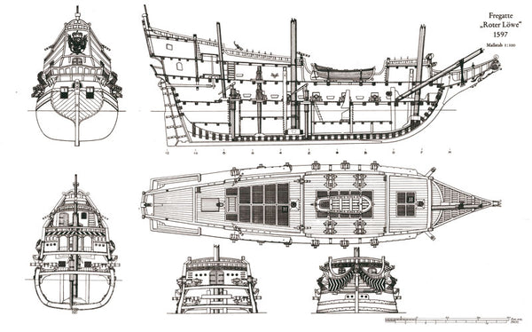 Frigate Rotter Lowe ship model plans