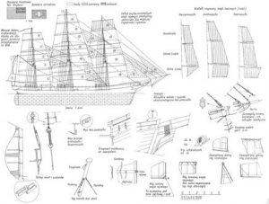 Clipper Ariel 1865 ship model plans