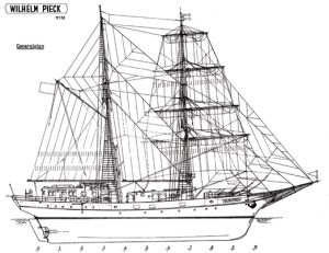 Wilhelm Pieck ship model plans