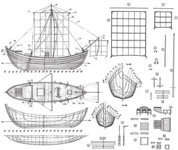 Byzantine ship model plans