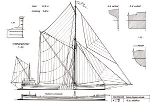 Balthasar sail boat ship model plans