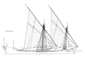 Планы моделей кораблей Galley La Dracene 1675 года