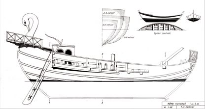 Roman trading vessel BC II ship model plans
