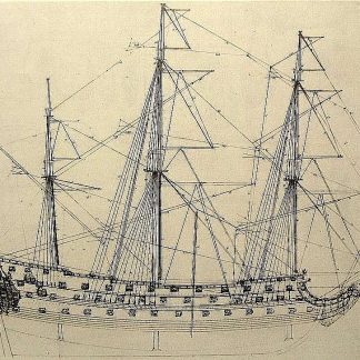 1st Rate Ship HMS Prince 1670 ship model plans