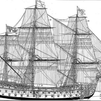 1st Rate Ship Ms Royal William 1719 (Euromodel) ship model plans