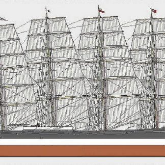 Barque Potosi 1895 ship model plans