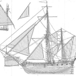 Bombardier HMS Salamander 1687 ship model plans