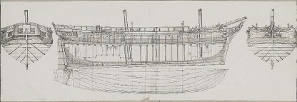 Brig Echo 1789 ship model plans