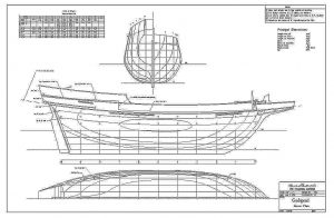 Brig Godspeed 1606 ship model plans
