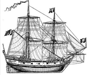Brig St Peter 1741 ship model plans
