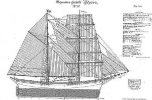 Brigantine Gigina ship model plans