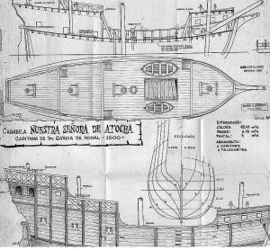 Caravel Nuestra Senora De Atocha 1620 ship model plans