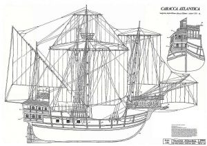Carrack Atlantic Miguel 1519 ship model plans