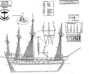 Carrack Mary Rose 1510 ship model plans
