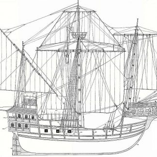 Carrack Sao Miguel XVIc ship model plans