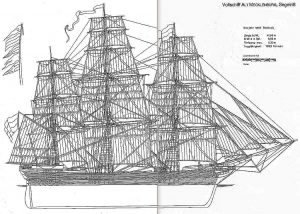 Clipper Alt Mecklenburg 1856 ship model plans