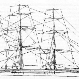 Clipper Cairngorm 1853 ship model plans