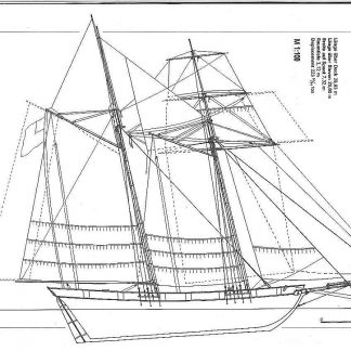 Clipper Lynx 1812 ship model plans