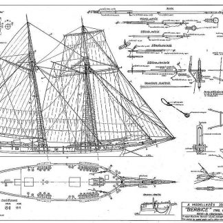 Clipper Schooner Berbice 1780 Baltimore ship model plans