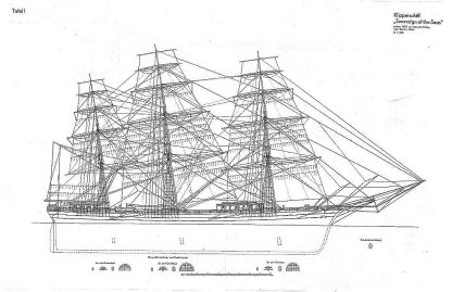 Clipper Sovereign Of The Seas 1853 ship model plans
