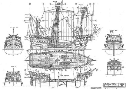 Cocca Anseatica XVc ship model plans