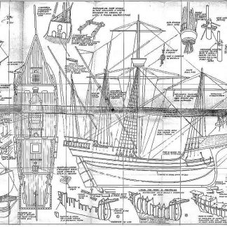 Cocca (Venetian) XVIc ship model plans