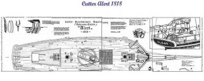 Cutter Alert 1777 ship model plans