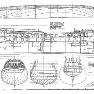 Frigate Confederacy 1778 ship model plans