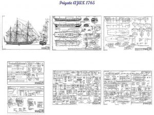 Frigate HMS Ajax 1765 ship model plans