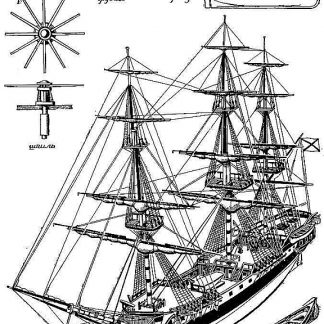 Frigate Sv Nikolai 1790 ship model plans