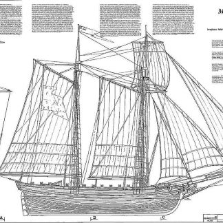 Goelette Marseille 1764 ship model plans