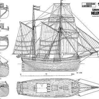 Ketch Helene 1828 ship model plans