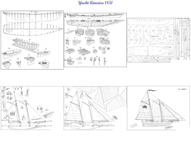 Schooner America 1851 ship model plans Best Ship Models