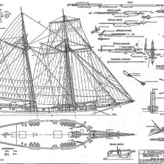 Schooner Berbice 1780 - Baltimore ship model plans