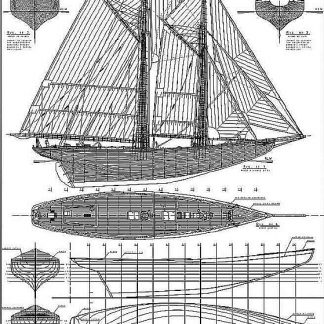 Schooner Bluenose 1921 ship model plans