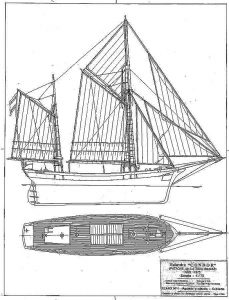 Schooner Condor 1875 ship model plans