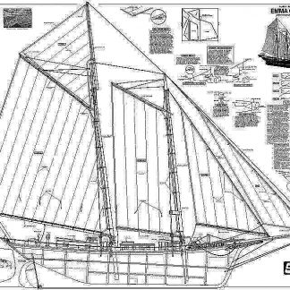 Schooner Emma C Berry 1933 - Baltimore ship model plans